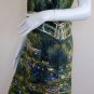 Monet WATER LILY POND Hand Print Art Dress Misses Size M 8-10
