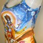 VISHNU GARUDA Hindu Art Print Shirt TANK TOP Misses Size S Small