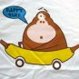 HAPPY TIME Banana Monkey CISSE Disco Party Rave T-shirt Slim Fit Asian M Medium Red