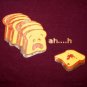 Ah..h Sneezy Toast New CISSE T-shirt Asian M White BNWT