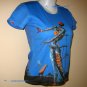 Salvador Dali BURNING GIRAFFE Cap Sleeve Fine Art Print T Shirt Misses S Small