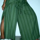 PLUS SIZE Thai Cotton Wrap Yoga Pants XXXL/3XL Dk Green