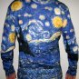 Van Gogh STARRY NIGHT Freesize Cotton Wrap Fine Art Print Long Cotton Skirt S-XL