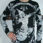 Thai RAMASOON THUNDER GOD Long Sleeve T-Shirt M Wht/Blk