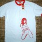 FOR HERE OR TO GO Sexy Scooter Monkey Japan Hentai Girl T-Shirt Mens S Small Red White