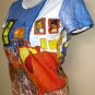VAN GOGH Arles Bedroom Fine Art Print Cap Sleeve T Shirt Misses Size S Small