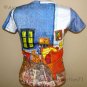 VAN GOGH Arles Bedroom Fine Art Print Cap Sleeve T Shirt Misses Size S Small