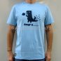 ANGRY_ _ _ _ New T-shirt by CISSE Asian M Lt BLUE BNWT!