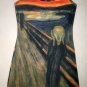 THE SCREAM Edvard Munch Hand Print Fine Art Dress Misses Size S Small 4-6