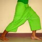 Thai Cotton Fisherman Capri SHORTS Yoga Pants FREESIZE Gold Saffron