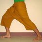 Thai Cotton Fisherman Capri SHORTS Yoga Pants FREESIZE Gold Saffron