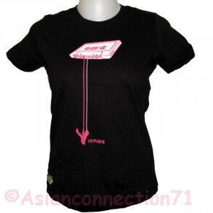 I'm Playing Cassette DJ Swing CISSE T-shirt S Black NWT