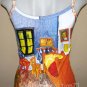 Bedroom in Arles Vincent Van Gogh Fine Art Print Shirt TANK TOP Misses Size L Large