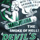 DEVIL'S HARVEST SMOKE of HELL Cool New Retro T-shirt M
