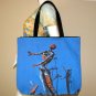 BURNING GIRAFFE Salvador Dali Fine Art Print Bag Purse Tote L Large