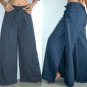 3 Pairs THAI Heavy Cotton WRAP Pants FREESIZE Many Colors Wholesale Lot