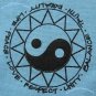 RASTAFARIAN Ying Yang Roots Rasta REGGAE T-shirt M Medium Light Blue