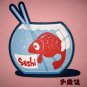 FISHY SUSHI Fun New CISSE T-shirt Asian XL Pink BNWT!