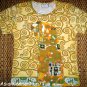 EMBRACE Gustav Klimt New Hand Print Fine Art Dress Misses Size S 4-6