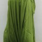 Thai Hmong Hilltribe Pants FREESIZE Rayon OLIVE GREEN