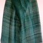 Thai Dark EMERALD GREEN Handwoven Raw Silk Fabric Scarf Shawl Direct from Thailand