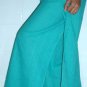 Thai Wrap Yoga Pants TURQUOISE AQUA BLUE Cotton FREESIZE New!