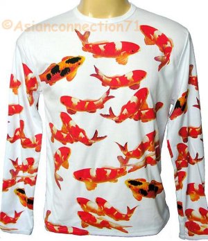Japanese KIN-GYO Goldfish Long Sleeve T-Shirt Unisex M