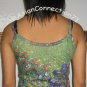 IRISES Vincent Van Gogh Sexy Fine Art Print Shirt Singlet TANK TOP Misses Size XL EXTRA Large