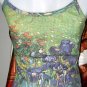 IRISES Vincent Van Gogh Sexy Fine Art Print Shirt Singlet TANK TOP Misses Size XL EXTRA Large