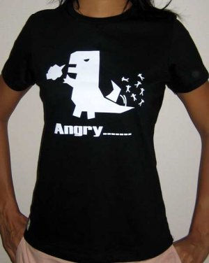 ANGRY Monster New CISSE Cap Sleeve T-shirt S Black BNWT
