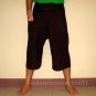 Thai Cotton Fisherman Pants Capri SHORTS Casual Yoga Trousers FREESIZE Dark Brown