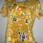 Gustav Klimt EMBRACE Cap Sleeve Fine Art Print T Shirt Misses S Small