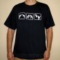 PLAY KARATE LOSE HEAD Fun New T-Shirt XL Dark NAVY BLUE