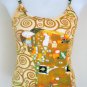Gustav Klimt THE EMBRACE Art Print Shirt Singlet TANK TOP Misses Size S Small