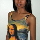 MONA LISA Leonardo Da Vinci Fine Art Print Shirt TANK TOP Misses Size XL