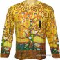 TREE of LIFE Gustav Klimt Hand Print Art Shirt Singlet TANK TOP Misses XL Extra Large
