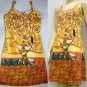TREE of LIFE Gustav Klimt Hand Print Art Shirt Singlet TANK TOP Misses XL Extra Large