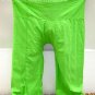 Thai XXXL Plus Size Cotton Fisherman Yoga Pants Solid LIME GREEN