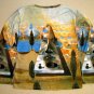 Salvador Dali PYRAMID of FORTUNE Long Sleeve Art Print T Shirt Misses S Small