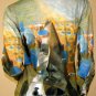 Salvador Dali PYRAMID of FORTUNE Long Sleeve Fine Art Print T Shirt Misses L Large