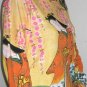 RED KIMONO SAKURA Japan Ukiyoe Art Shirt Long Sleeve L