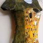 THE KISS Gustav Klimt Cap Sleeve Fine Art Print T Shirt Misses XL Extra Large