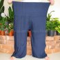 Thai PLUS SIZE XXL Rayon Fisherman Yoga Pants NAVY BLUE