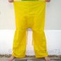 Thai Fisherman Pants Yoga Beach Dance Trousers YELLOW 280 gram Cotton FREESIZE