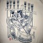 SAMURAI ARCHER Ronin Japan Yakuza T-Shirt L Cream BNWT!