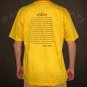DALAI LAMA Kindness is my Religion New T Shirt M Yellow