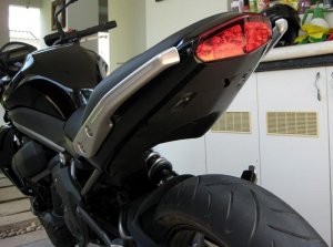 Kawasaki Ninja 650R ER6f ER6n New OEM LEFT TAIL FAIRING Diablo Black 36040-0081-15Q 09 10 11