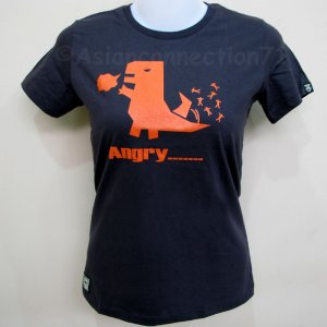 ANGRY Monster New CISSE Cap Sleeve T-shirt S Gray BNWT!