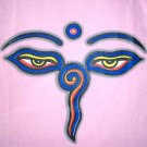 BUDDHA EYES Tibetan Meditation REGGAE T-Shirt XL Pink