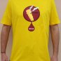 FREEDOM FRY Disco Party Rave CISSE T-Shirt Slim Fit Asian XL Yellow